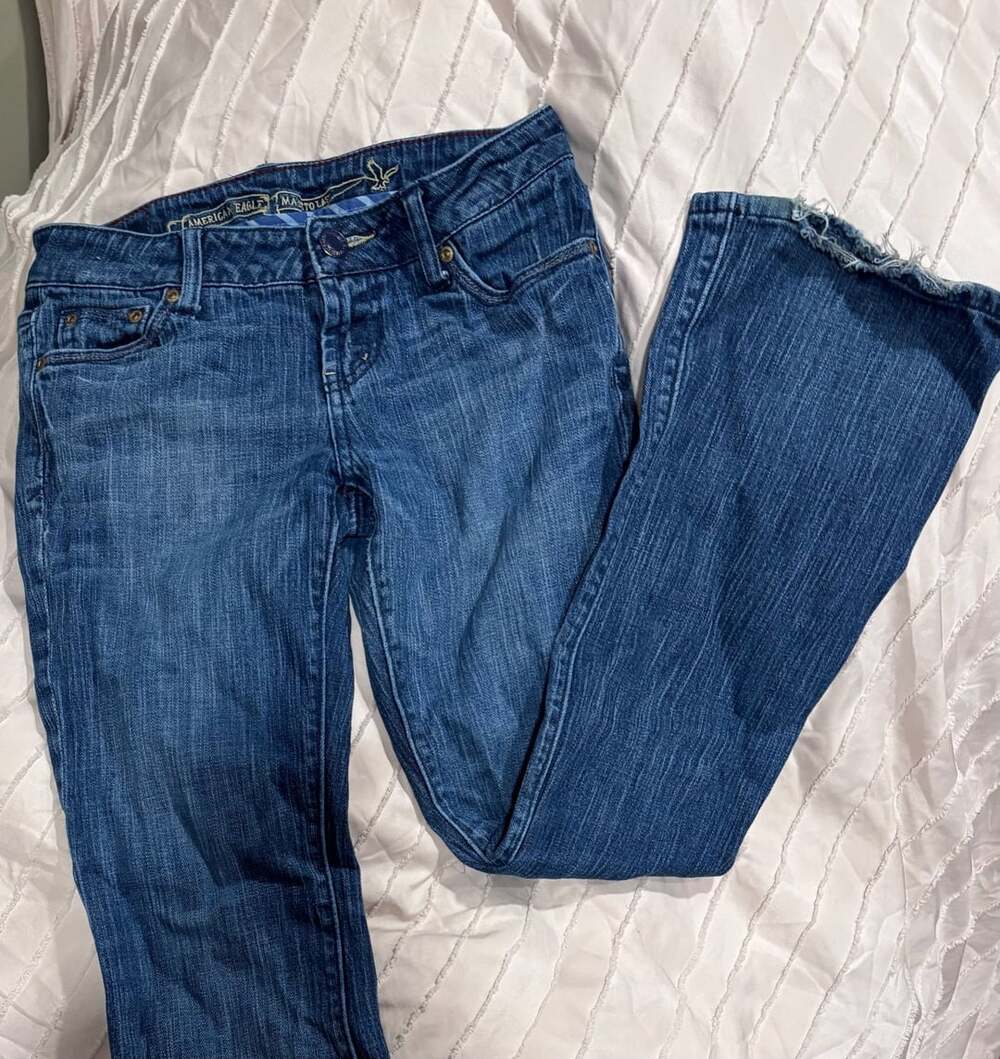 American Eagle Bootcut Jeans Size 6 Regular Blue Denim